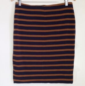 H&M striped pencil skirt women's size medium